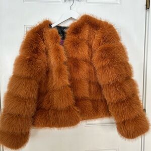 Luxurious Rust Teddy Jacket